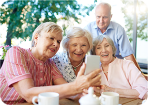 Pensioners and older people leading a sedentary lifestyle